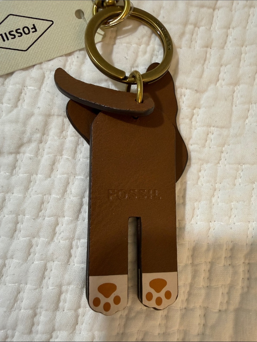 Fossil Dog Keychain Accessory - Picture 3 of 4